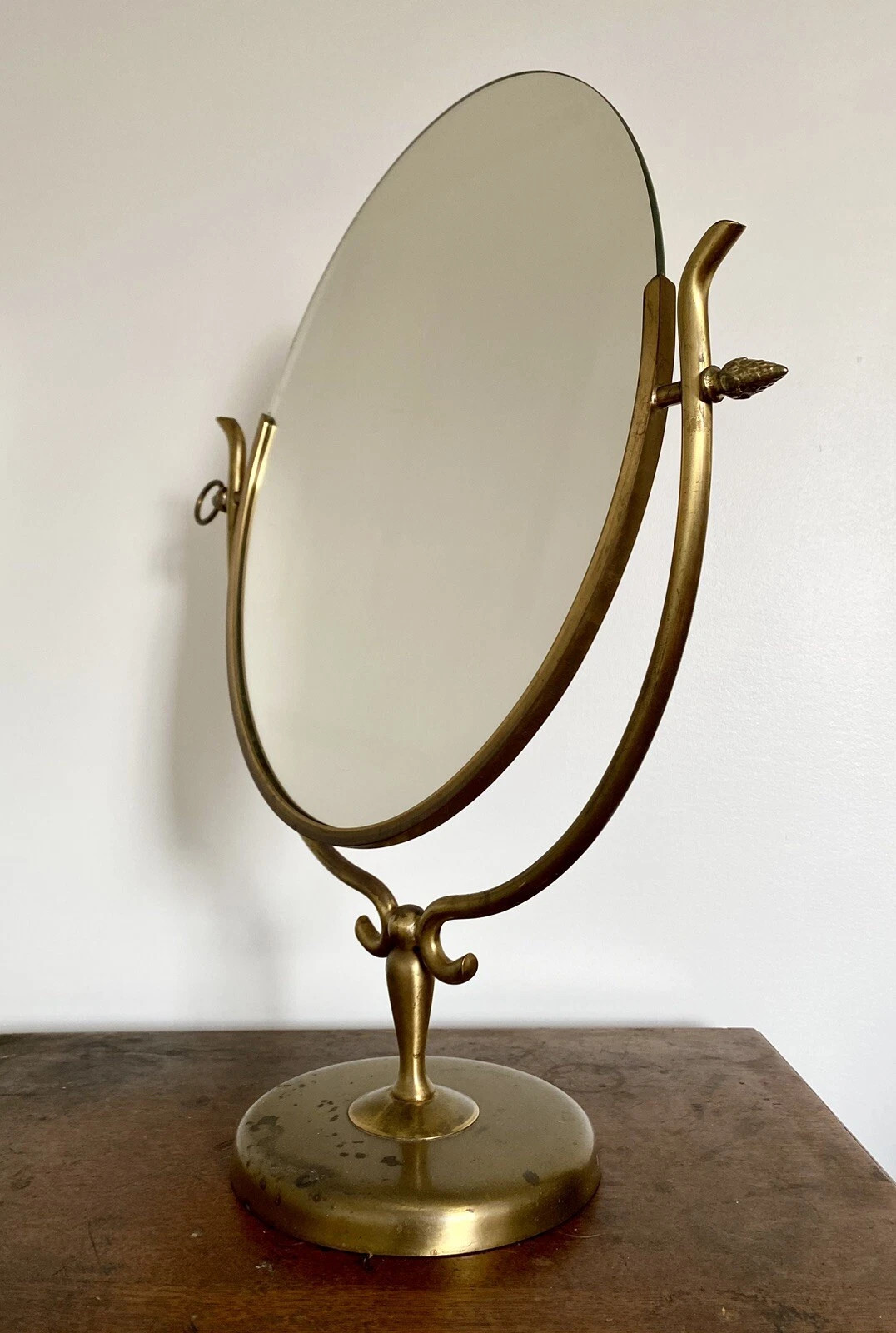 1960s Vintage Brass Vanity Wishbone Mirror | eBay US