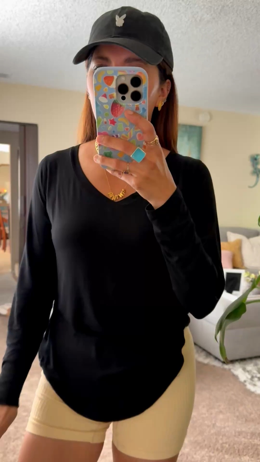 Casual but make it flattering 🤍 These ribbed biker shorts are giving the booty a little extra love while still feeling insanely comfy. Paired with my favorite lightweight long sleeve top for that effortless everyday vibe + my go-to Playboy hat to finish the look. Perfect for errands, coffee runs, walks, or just feeling cute and comfy all day. ✨

biker shorts outfit, ribbed biker shorts, flattering biker shorts, comfy casual outfit, everyday ootd, lightweight long sleeve top, neutral biker shorts, street style outfit, sporty chic outfit, casual mom outfit, comfy aesthetic outfit, playboy hat outfit, athleisure style, trendy casual look, spring casual outfit, summer lounge outfit, cute comfy clothes, off duty model style, neutral aesthetic fashion, effortless everyday style

#LTKootd #LTKSeasonal #LTKOver40