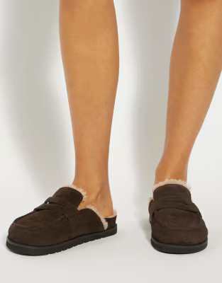 Dune London Goldys mules in brown | ASOS (Global)