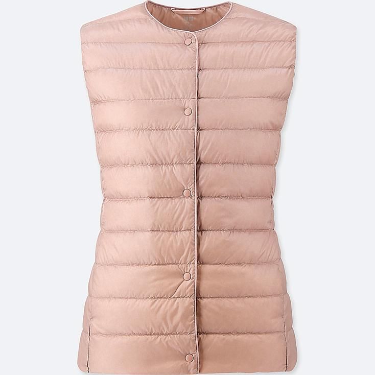 UNIQLO Women's Ultra Light Down Puffer Compact Vest, Pink, XXS | UNIQLO (US)