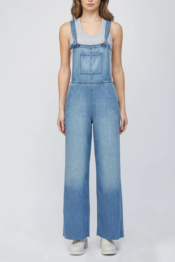 [DYLAN] MEDIUM WASH CLASSIC SUPER SOFT STRAIGHT OVERALL | Hidden Jeans