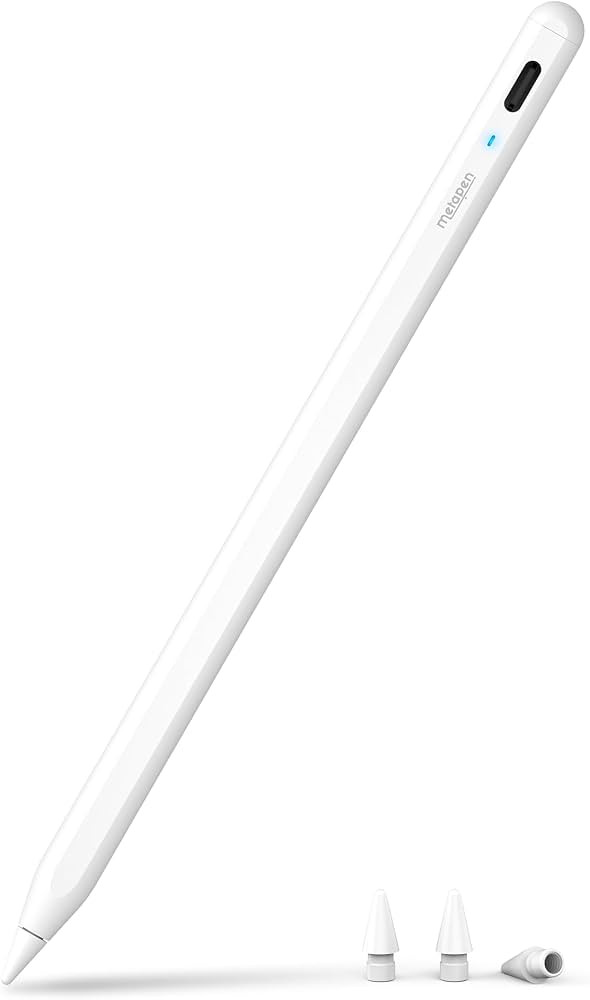 Metapen A8 Pencil for i Pad 2018-2025, 4Min Fast Charge, Palm Rejection, Tilt Sensitivity Stylus ... | Amazon (CA)