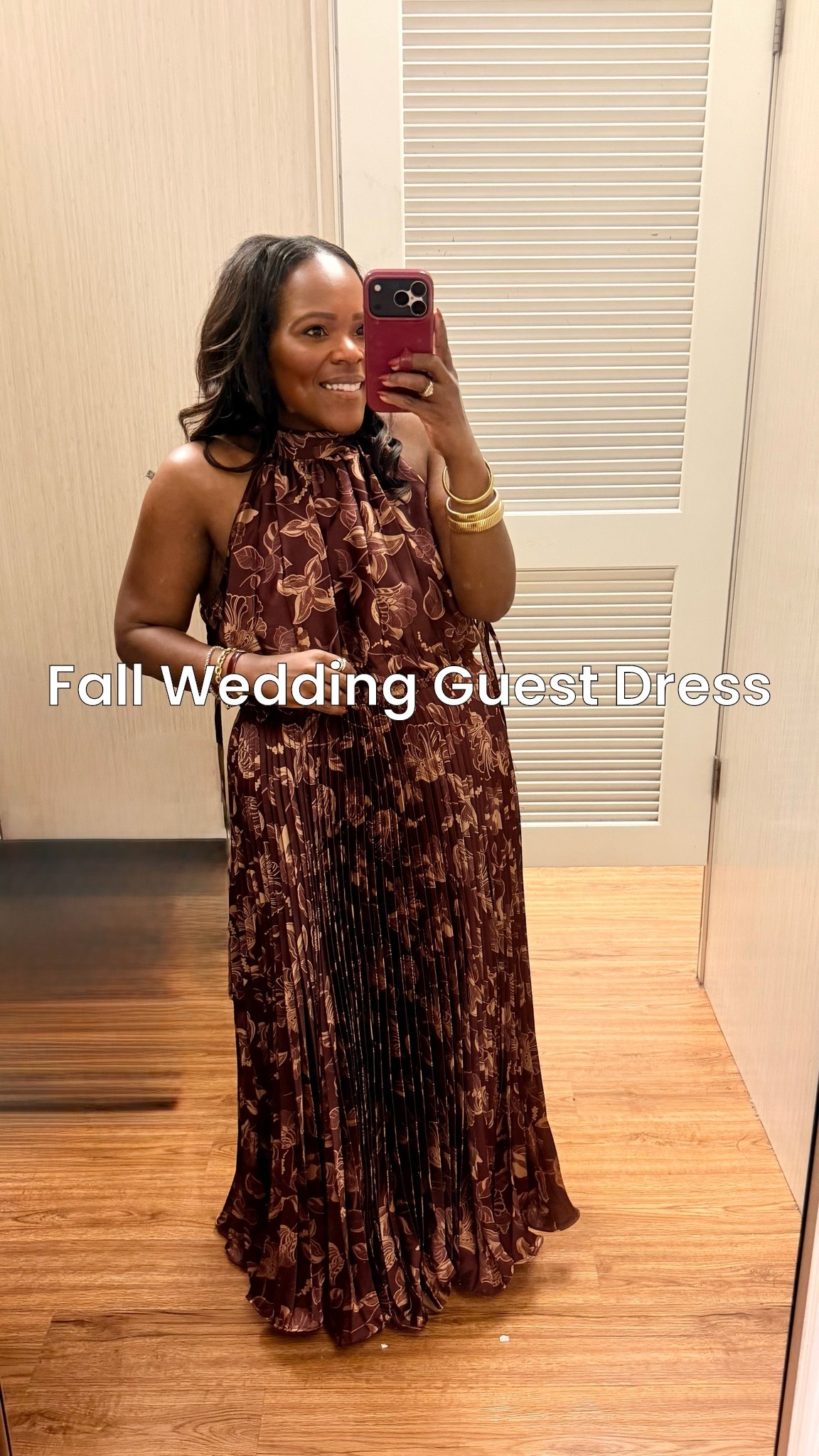 Fall wedding guest dress option from @Belk 🤎🤎 This dress is running pretty generous, feel free to size down atleast one or two!
