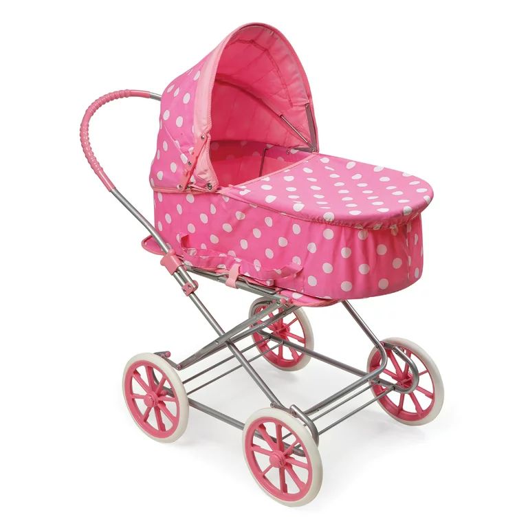 Badger Basket Just Like Mommy Pink Polka Dots 3-in-1 Doll Stroller - Walmart.com | Walmart (US)
