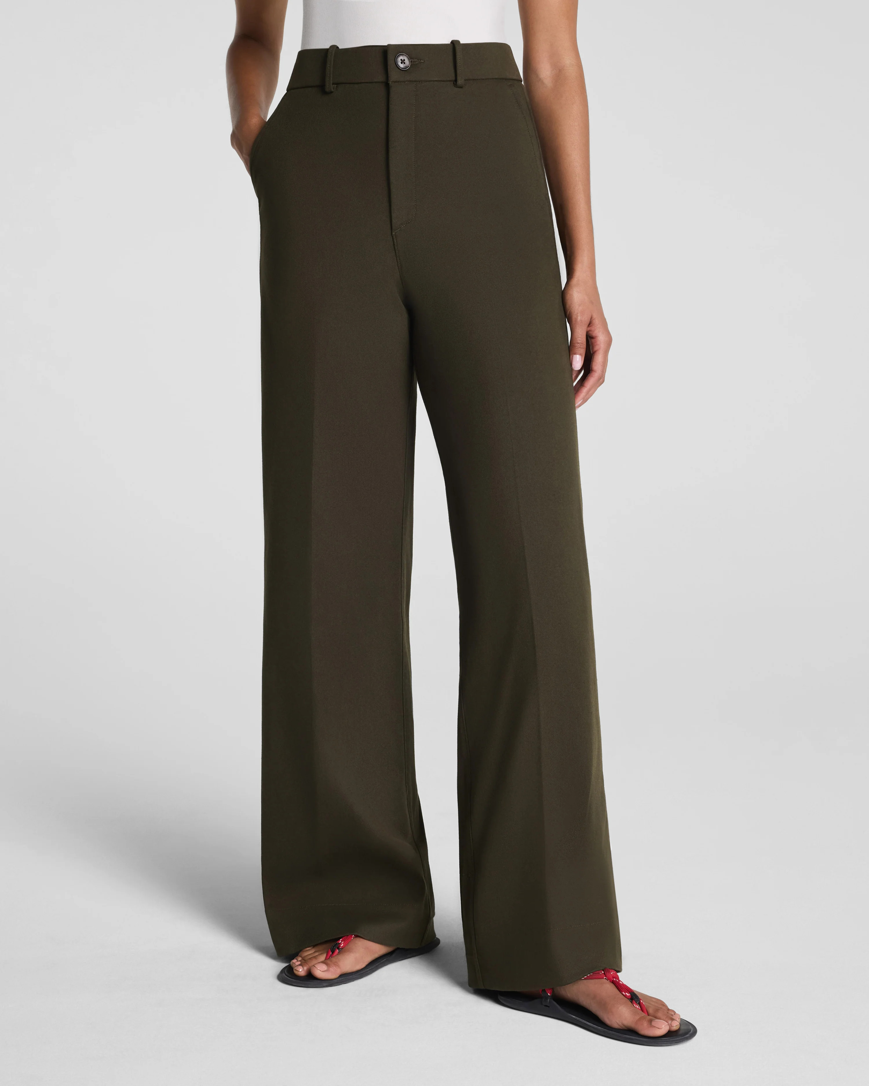 SPANXsupersmooth® Stretch Twill Wide Leg Pant | Spanx