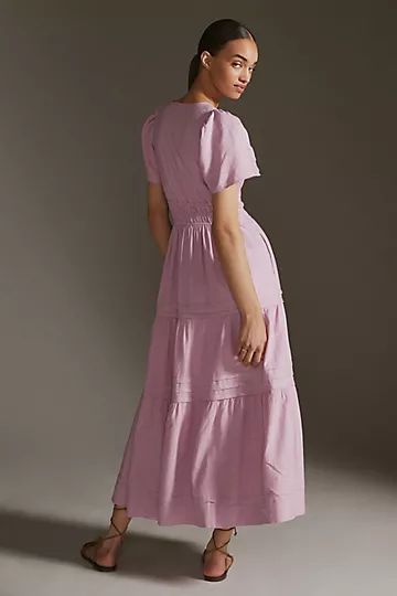 Somerset Linen Maxi Dress | Anthropologie (US)