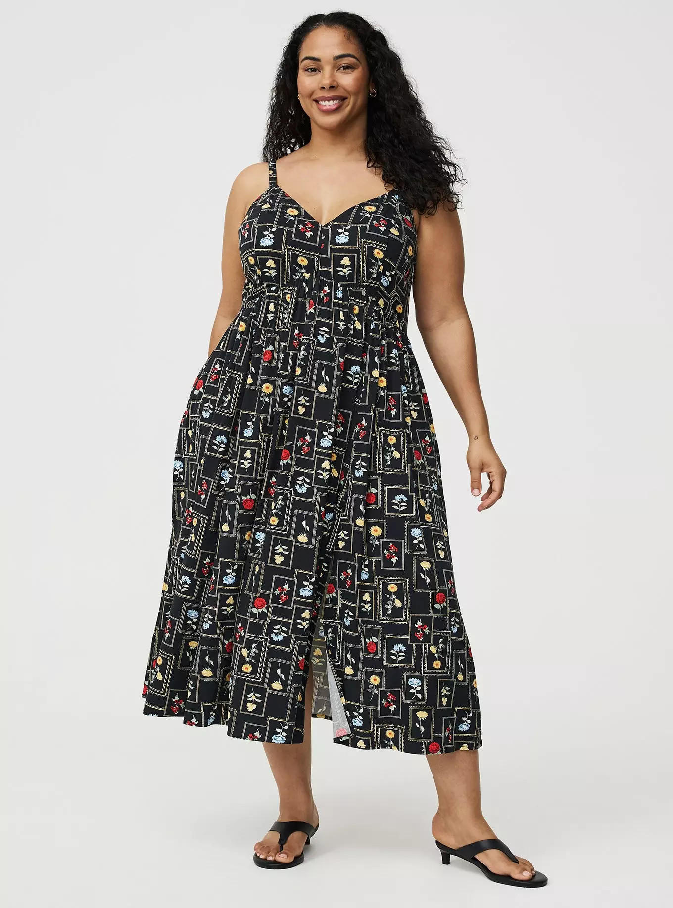 V-Neck Tea Length Dress | Torrid (US & Canada)