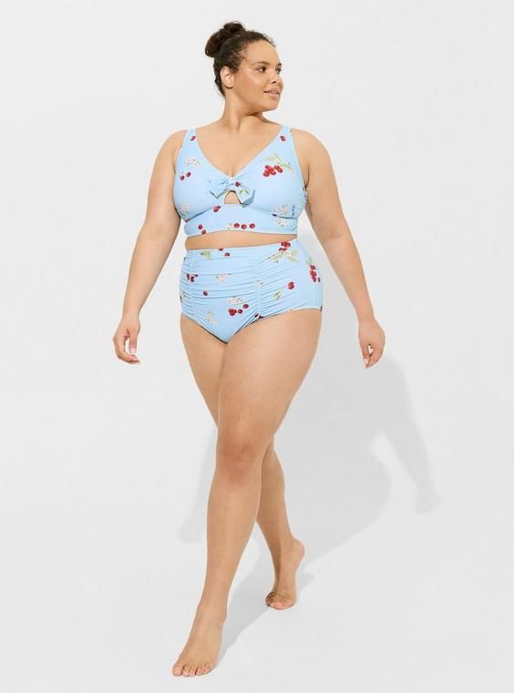 Marilyn Monroe High Waisted Ruched Swim Bottom | Torrid (US & Canada)