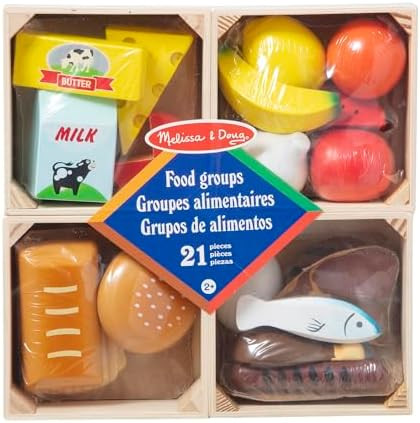 Melissa & Doug Wooden Food Groups – Role Play Kitchen Set for Children | Fruit, Vegetables & Mo... | Amazon (UK)