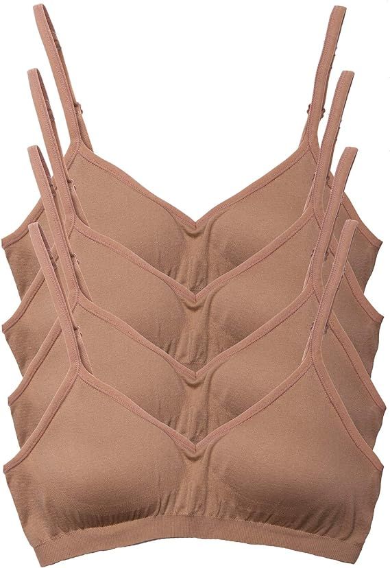 Kalon Women’s 4 Pack Demi Padded Bralette Wireless Comfortable Bra | Amazon (US)