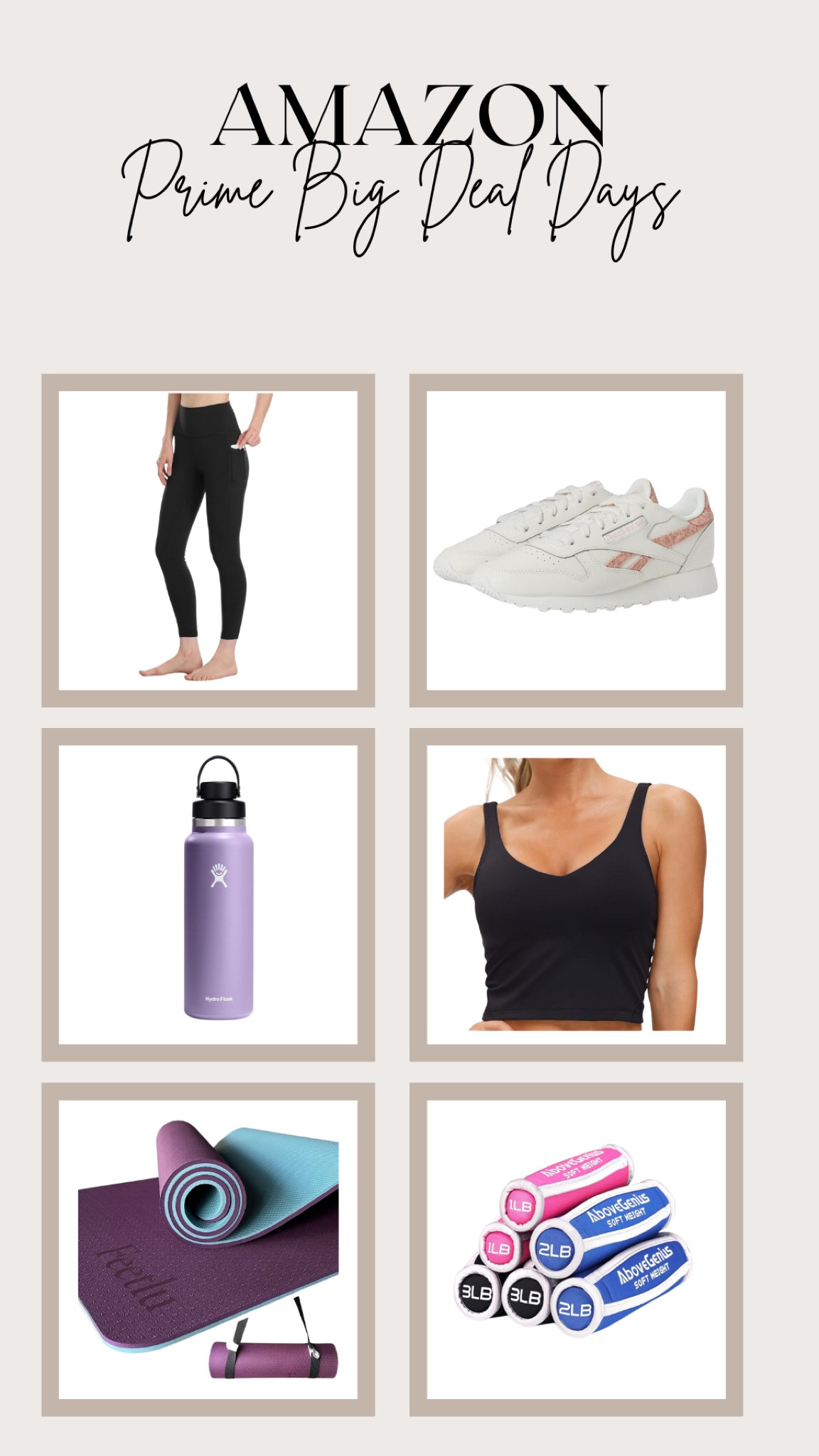 One of the biggest Amazon sales is here - Prime Big Deal Days✨

Leggings, sports bra, Hydro Flask, Teebok sneakers, yoga mat, weights

#ad #amazonfashion #amazonfinds #founditonamazon #fallfashion #amazonmademebuyit


#LTKxPrimeDay