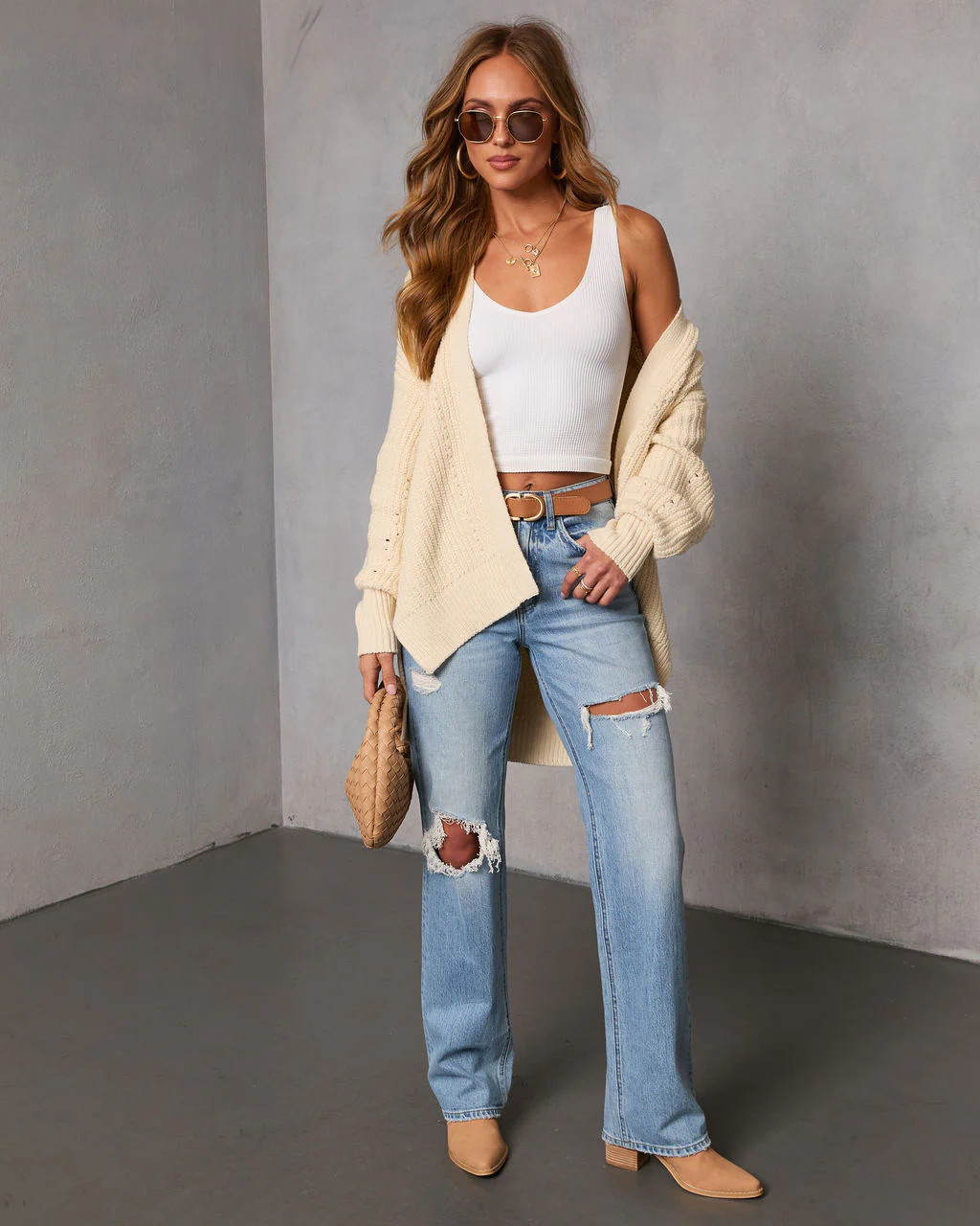 Soft Moments High Low Open Knit Cardigan | VICI
