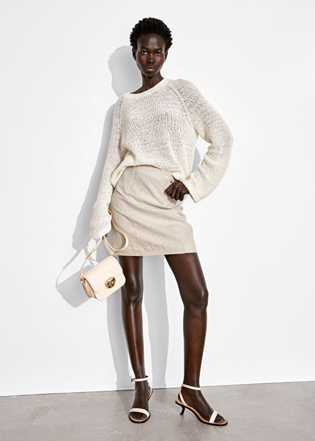 Structured High Waist Linen Skirt | & Other Stories (EU + UK)