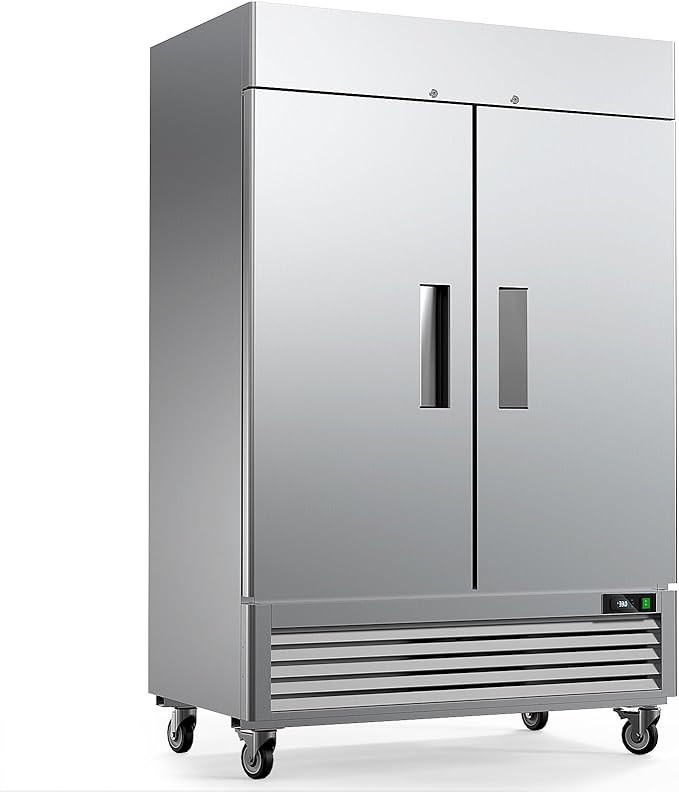 COTLIN 54" Commercial Refrigerators 2 Door Stainless Steel Reach in Refrigerator, 49 Cu.Ft Air Co... | Amazon (US)