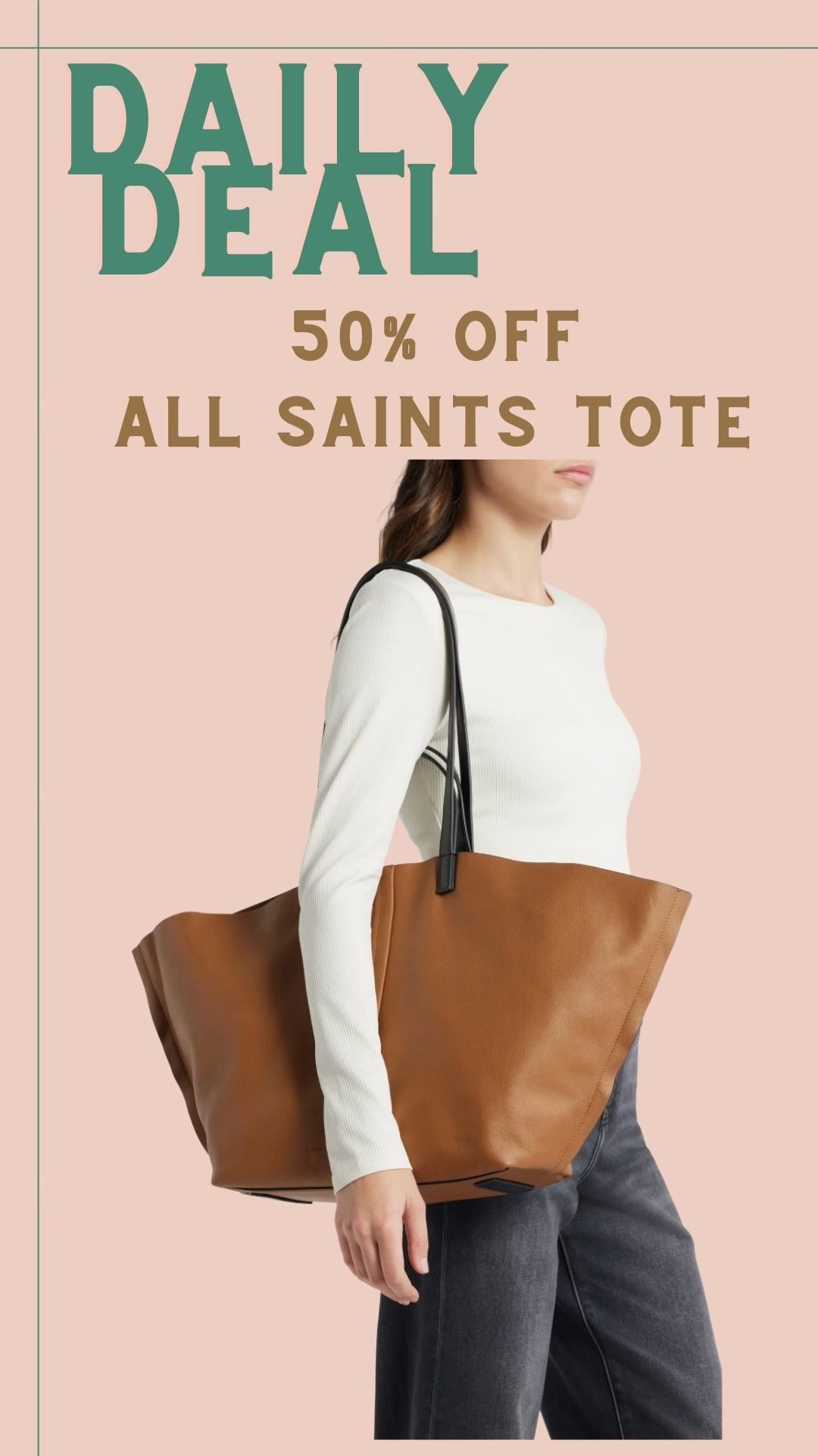 RUN!! Grab this All Saints tote bag while it is on drop! Save 50% which is insane! This will sell out  

#LTKmomlife #LTKSaleAlert #LTKootd