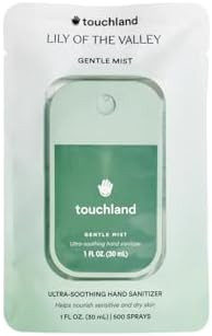 Touchland Gentle Mist Ultra-Soothing Hand Sanitizer Spray, Lily Of The Valley scented, 1FL. OZ. T... | Amazon (US)