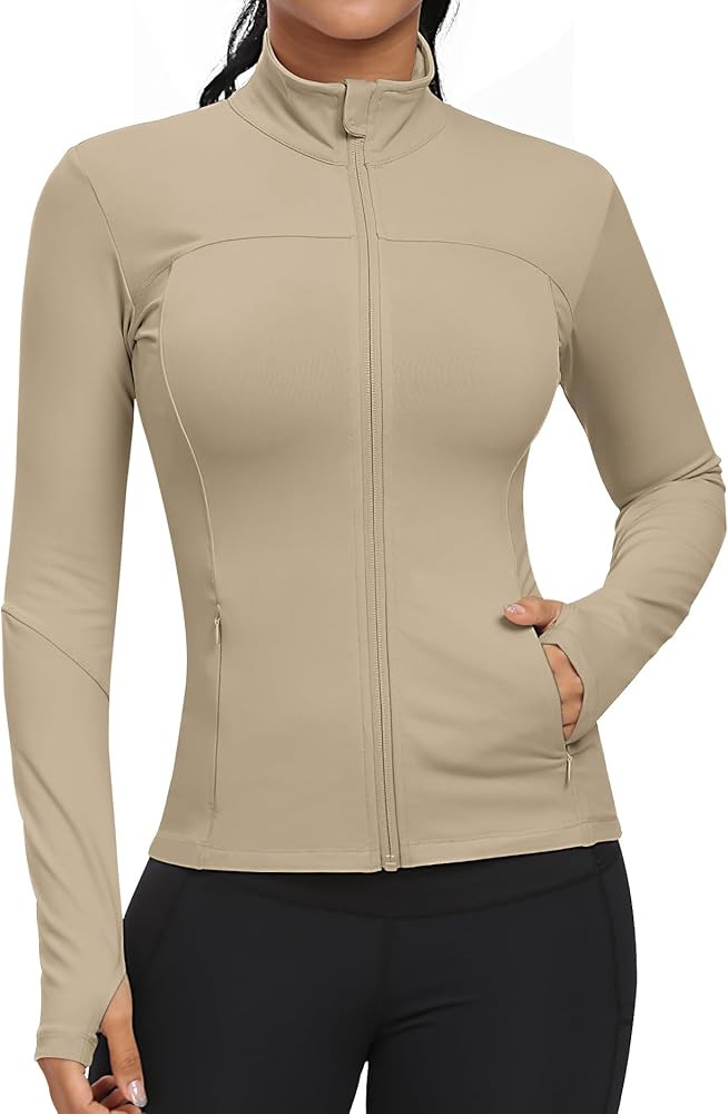 GYM RAINBOW Workout Jackets for Women Athletic Jacket Spring Running Yoga Jackets | Amazon (US)