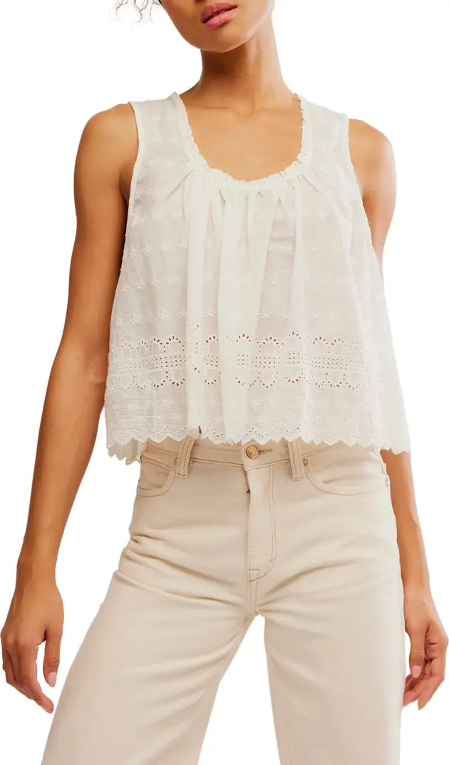 Marina Eyelet Tank | Nordstrom