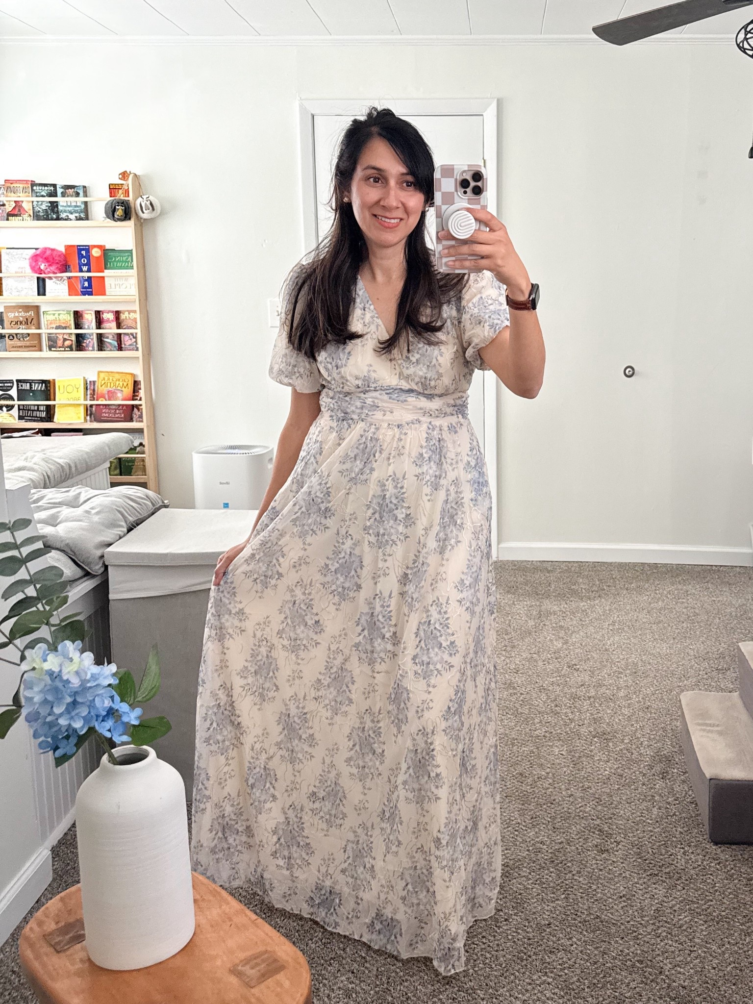 Looking for a soft, feminine maxi dress that’s perfect for spring and summer? This blue floral dress is such elegant option.

If you’ve been searching for maxi dresses for women, modest spring dresses, or what to wear for Mother’s Day, church, or a baby shower, this one is so effortless to style. The lightweight fabric, flattering empire waist, and delicate floral print make it comfortable and effortless.

If you want:
-Feminine maxi dresses for women in their 30s & 40s
-Modest, flowy dresses for spring and summer
-garden party outfit ideas or church dresses

Save this for your next spring outfit idea 

#LTKOver40 #LTKMothersDay #LTKootd