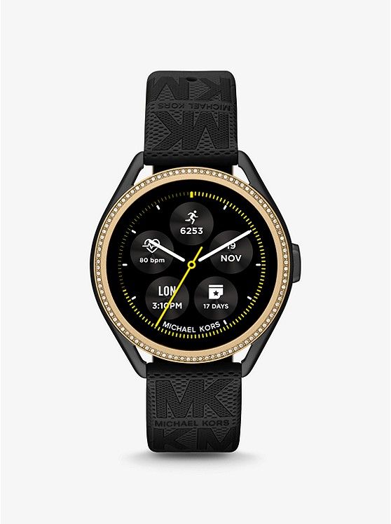 Michael Kors Access Gen 5E MKGO Two-Tone and Logo Rubber Smartwatch | Michael Kors US