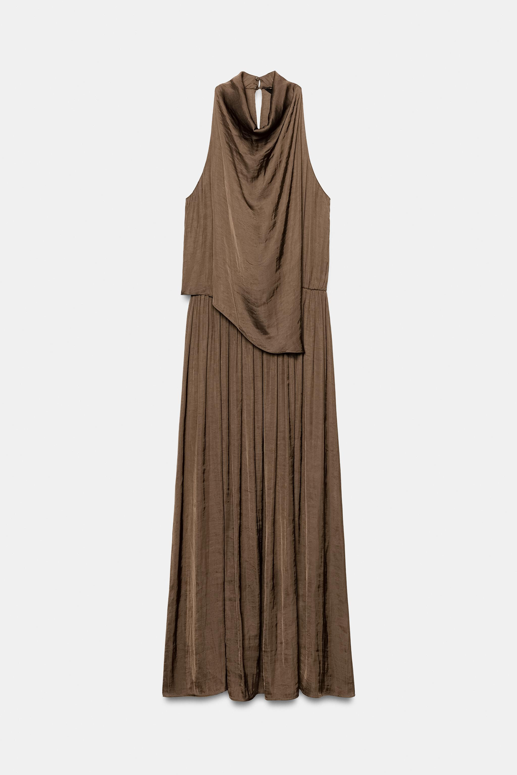 SATIN MIDI DRESS | Zara US
