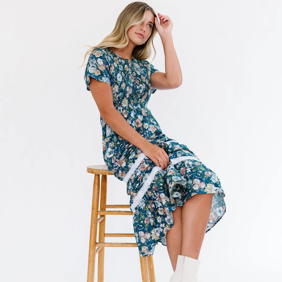 Blue Bohemian Dress | FEHRNVI