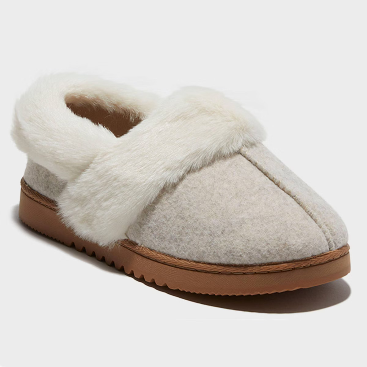 dluxe by dearfoams Women's June Felted Closed Back Slippers | Target