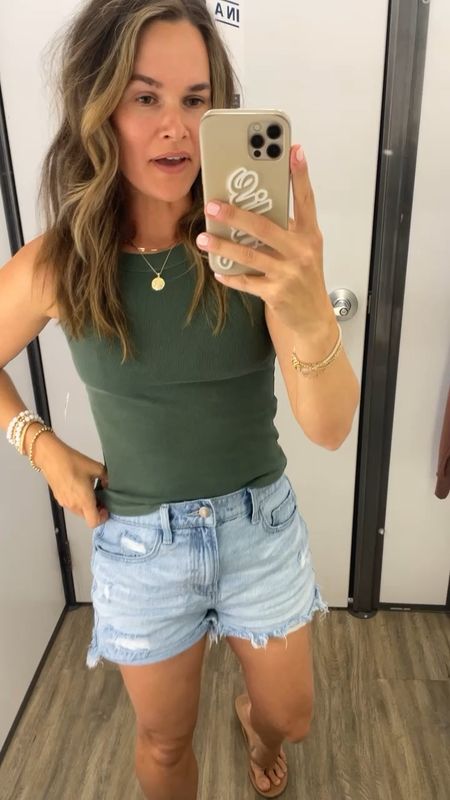 . Y’all these were recommended to me and they do not disappoint. Literally the perfect tees/tanks- ribbed, thicker, available in over 15 colors and super affordable. I’m in a small and seriously so good! ✨
.
#oldnavy #oldnavystyle #casualoutfit #casualstyle #basics #tees #momstyle 

#LTKStyleTip #LTKFindsUnder50 #LTKSaleAlert
