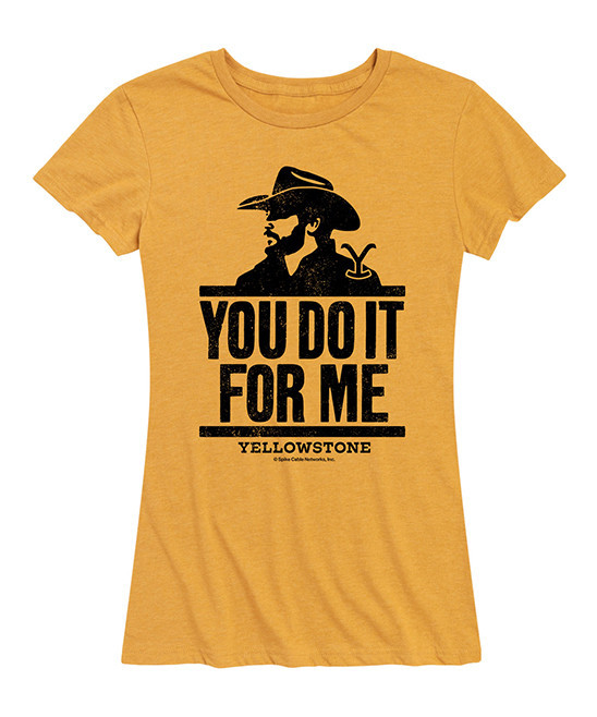 Hybrid Yellowstone Women's Tee Shirts HEATHER - Heather Golden Meadow Yellowstone 'Do It for Me' Rel | Zulily