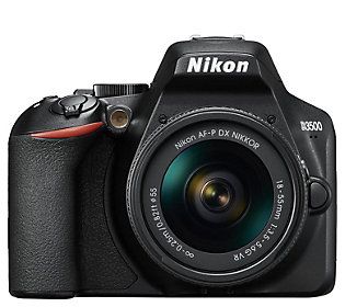 Nikon D3500 DSLR Camera with 18-55mm Lens and S D Card | QVC