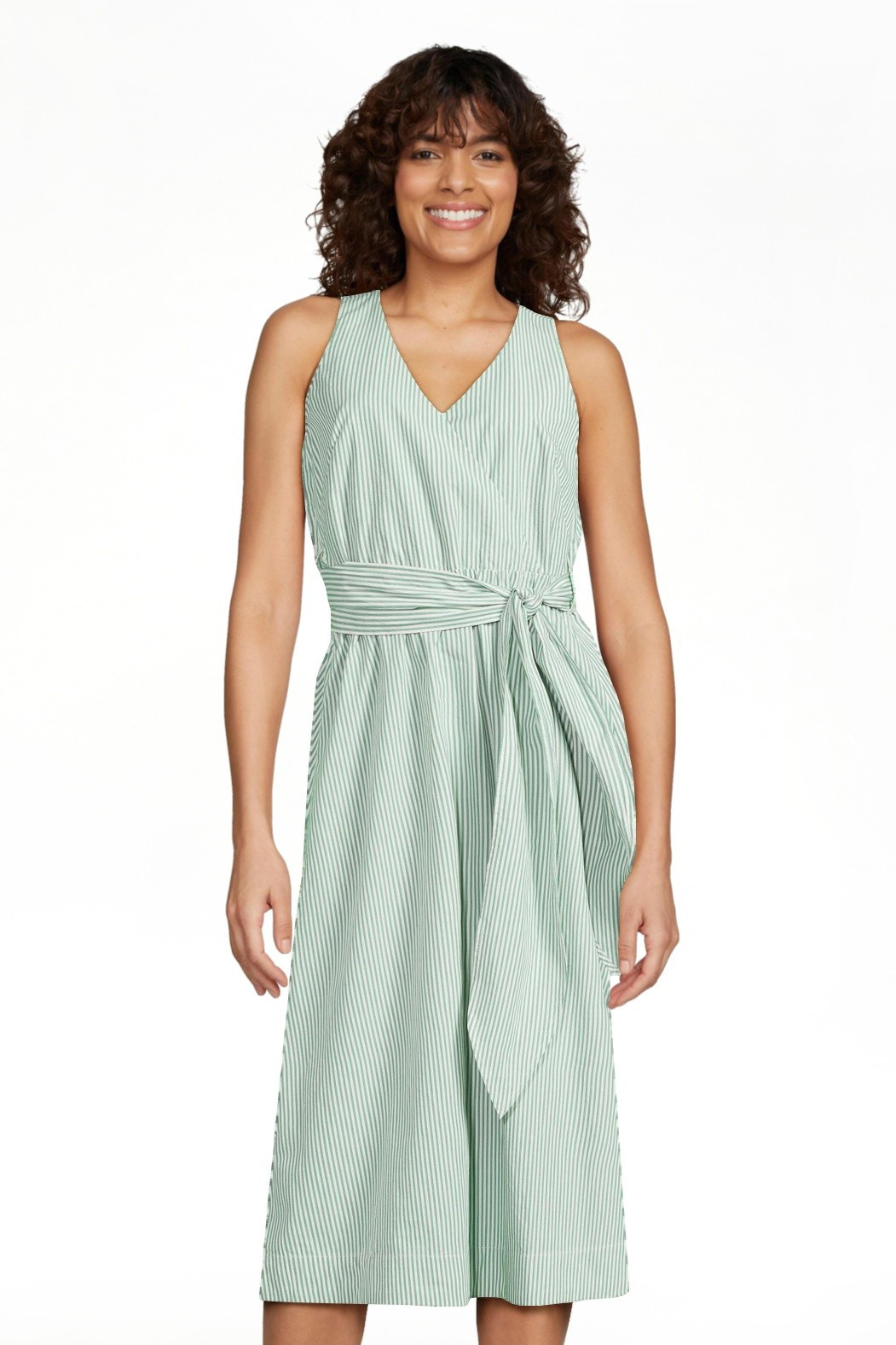 Free Assembly Women's Sleeveless Faux Wrap Dress - Walmart.com | Walmart (US)