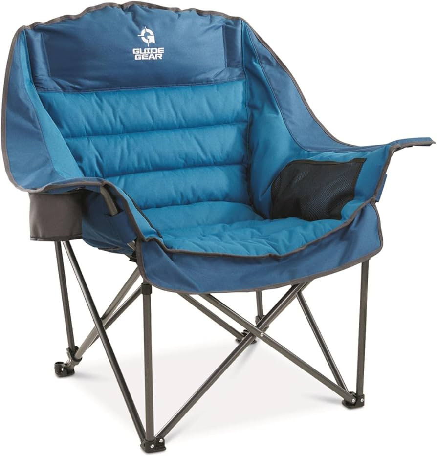 Guide Gear Oversized XL Padded Camping Chair, Portable, Folding, Large Camp Lounge Chairs for Out... | Amazon (US)