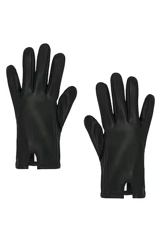 Bronx and Banco Short Faux Leather Gloves in Black from Revolve.com | Revolve Clothing (Global)