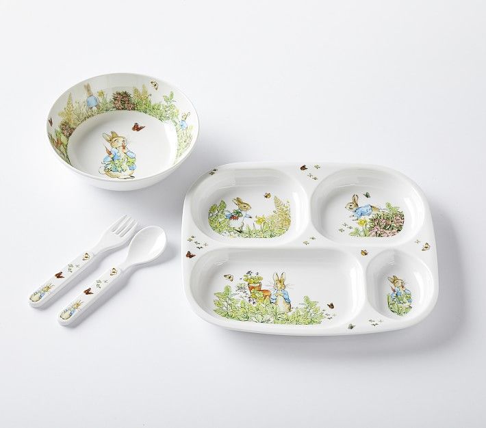 Peter Rabbit™ Garden Nursery Feeding Set | Pottery Barn Kids