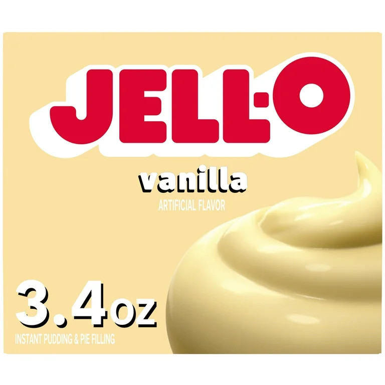 Jell-O Vanilla Instant Pudding Mix & Pie Filling, 3.4 oz. Box | Walmart (US)