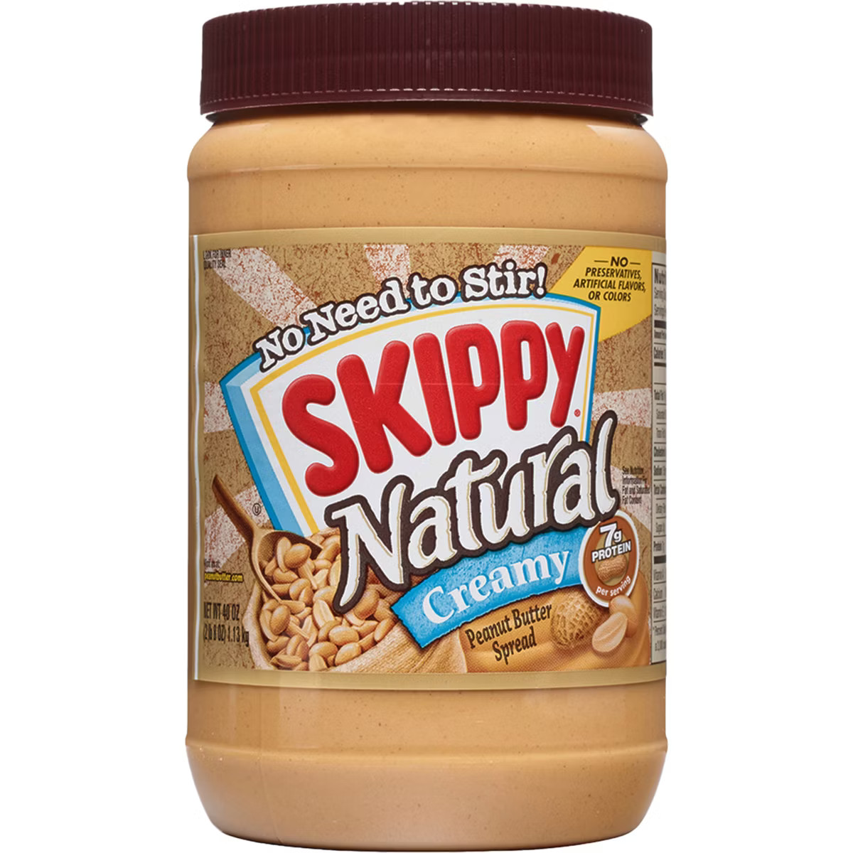 Skippy Natural Creamy Peanut Butter - 40oz | Target