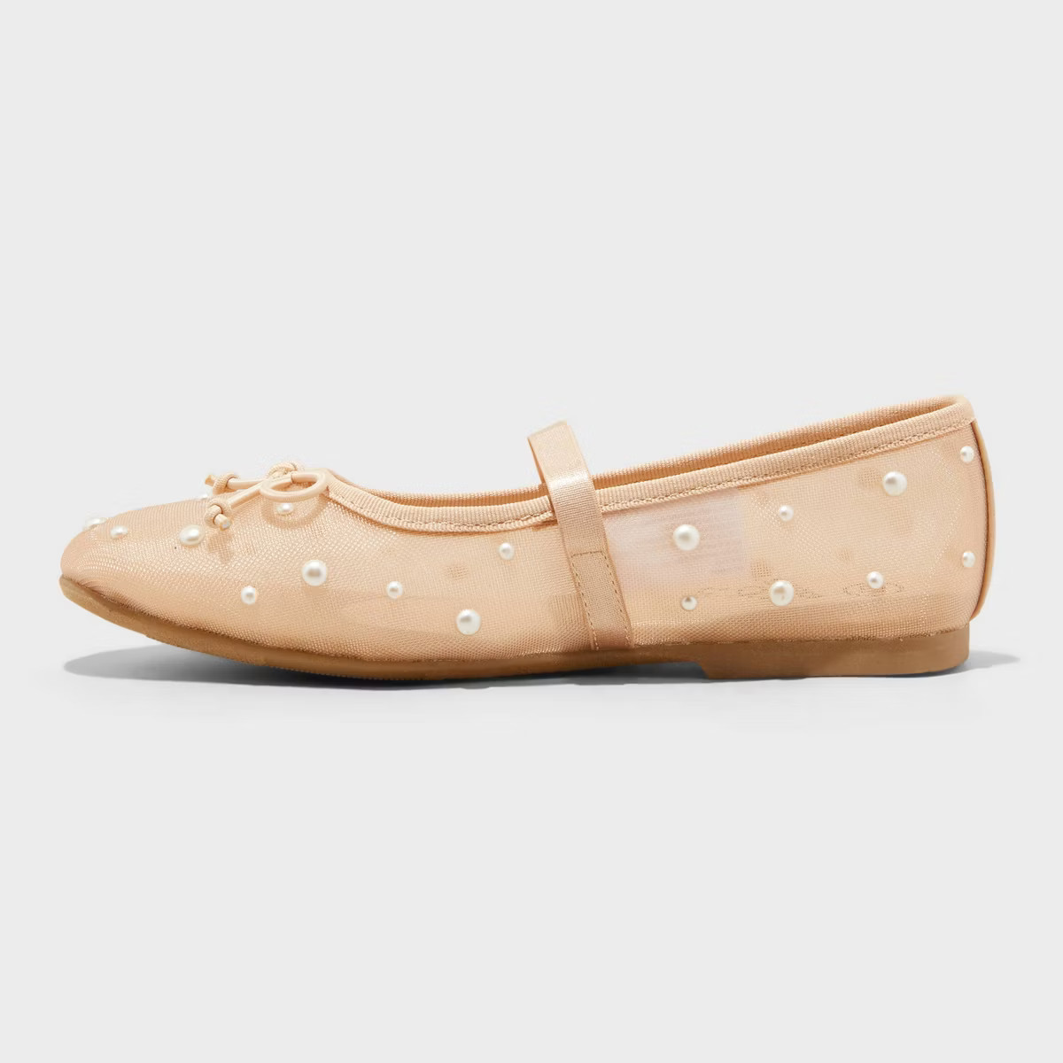 Kids' Fleur Mesh Slip-On Ballet Flats - art class™ Blush | Target