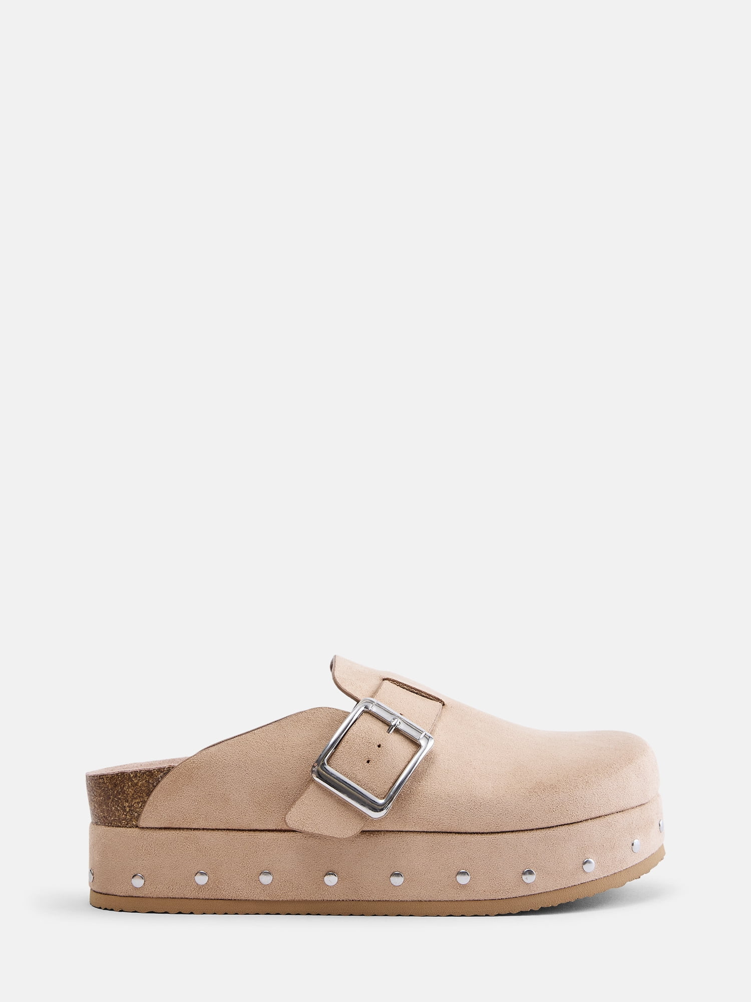 Madden NYC Women's Studded Faux Suede Platform Clogs - Walmart.com | Walmart (US)