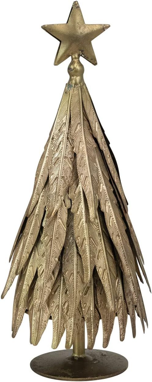 Embossed Metal Tree with Star, Antique Brass Finish | Amazon (US)