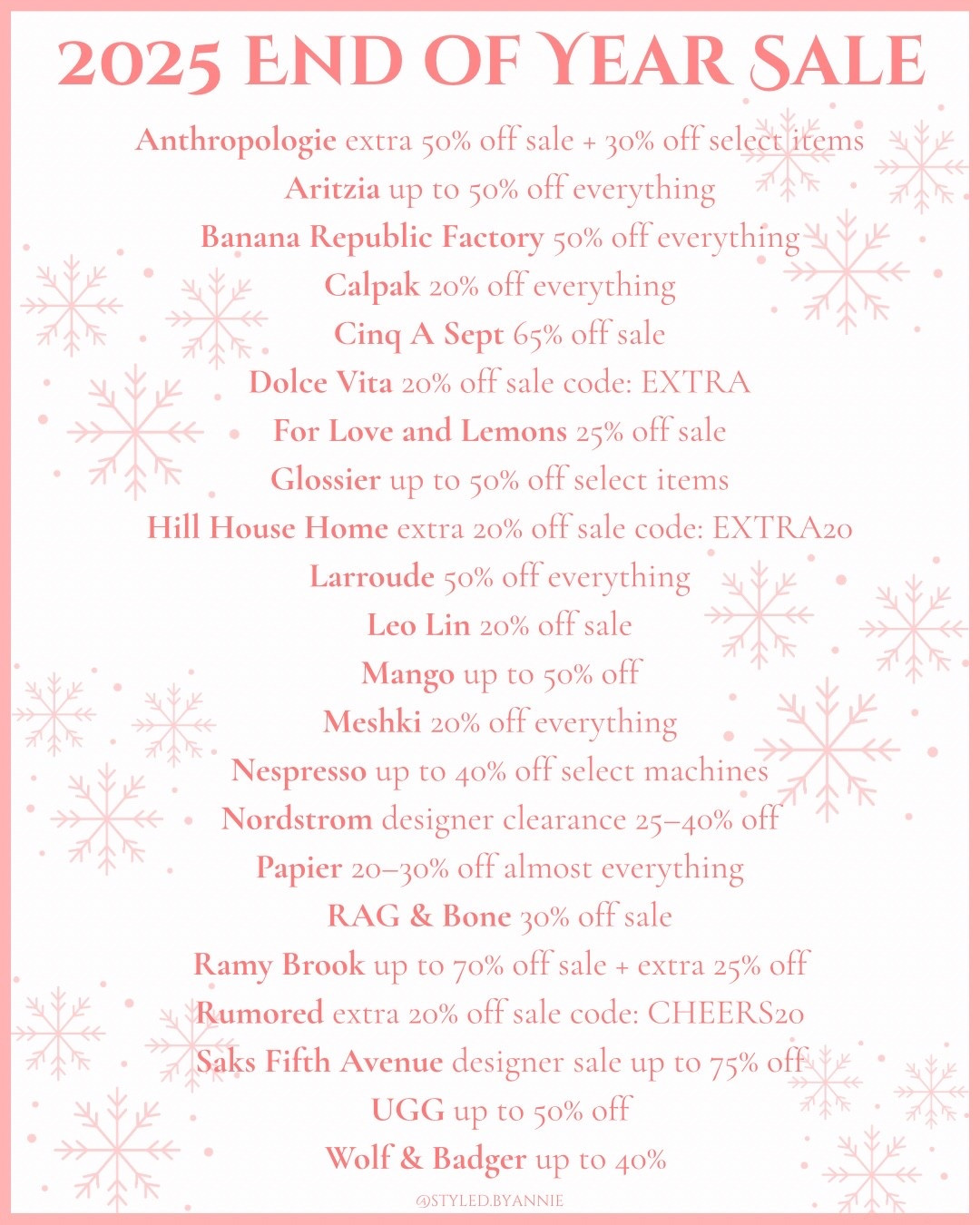 Shop the 2025 end of year sale🤍

#sale #2025 #2026 #newyear #newyearsale #salealert #endofyear #endofyearsale #holidaysale #christmassale

#LTKSaleAlert #LTKFindsUnder100 #LTKFindsUnder50