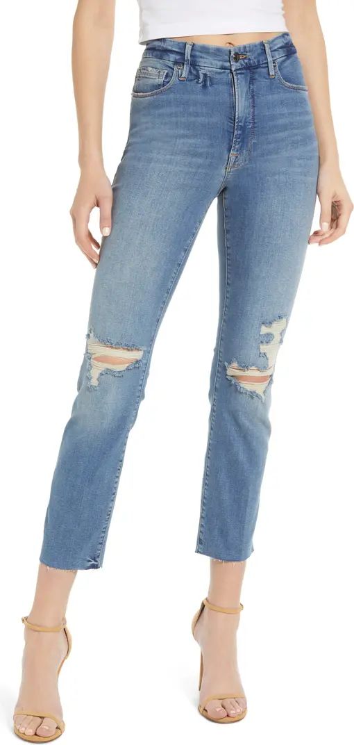 Good Straight High Waist Ankle Jeans | Nordstrom