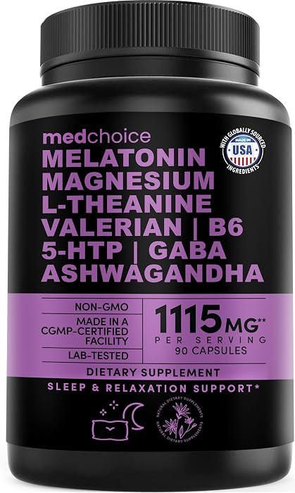 12-in-1 Melatonin Sleep Capsules - Natural Sleep Aids for Adults with Melatonin 5mg and Magnesium... | Amazon (US)