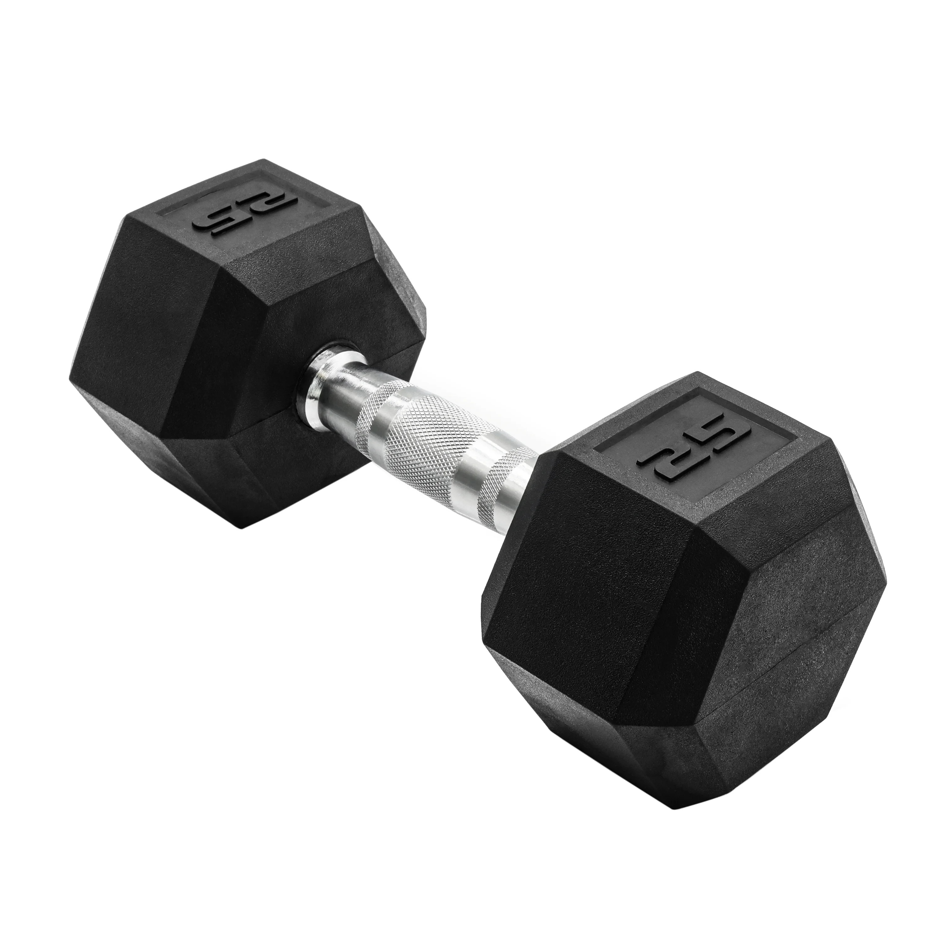 CAP Barbell, 25lb Rubber Hex Dumbbell, Single | Walmart (US)