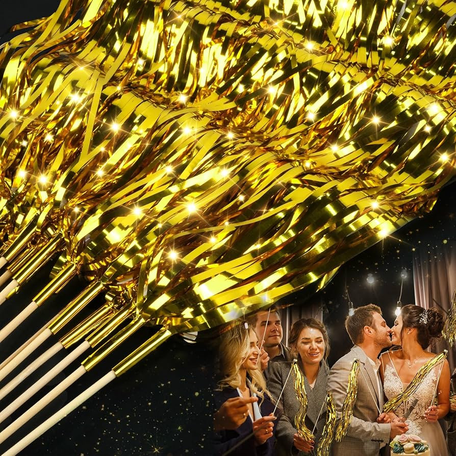 SHQDD 100 PCS Wedding Send Off Ideas, Wedding Wands, Light up Wands for Wedding, Wedding Party Fa... | Amazon (US)