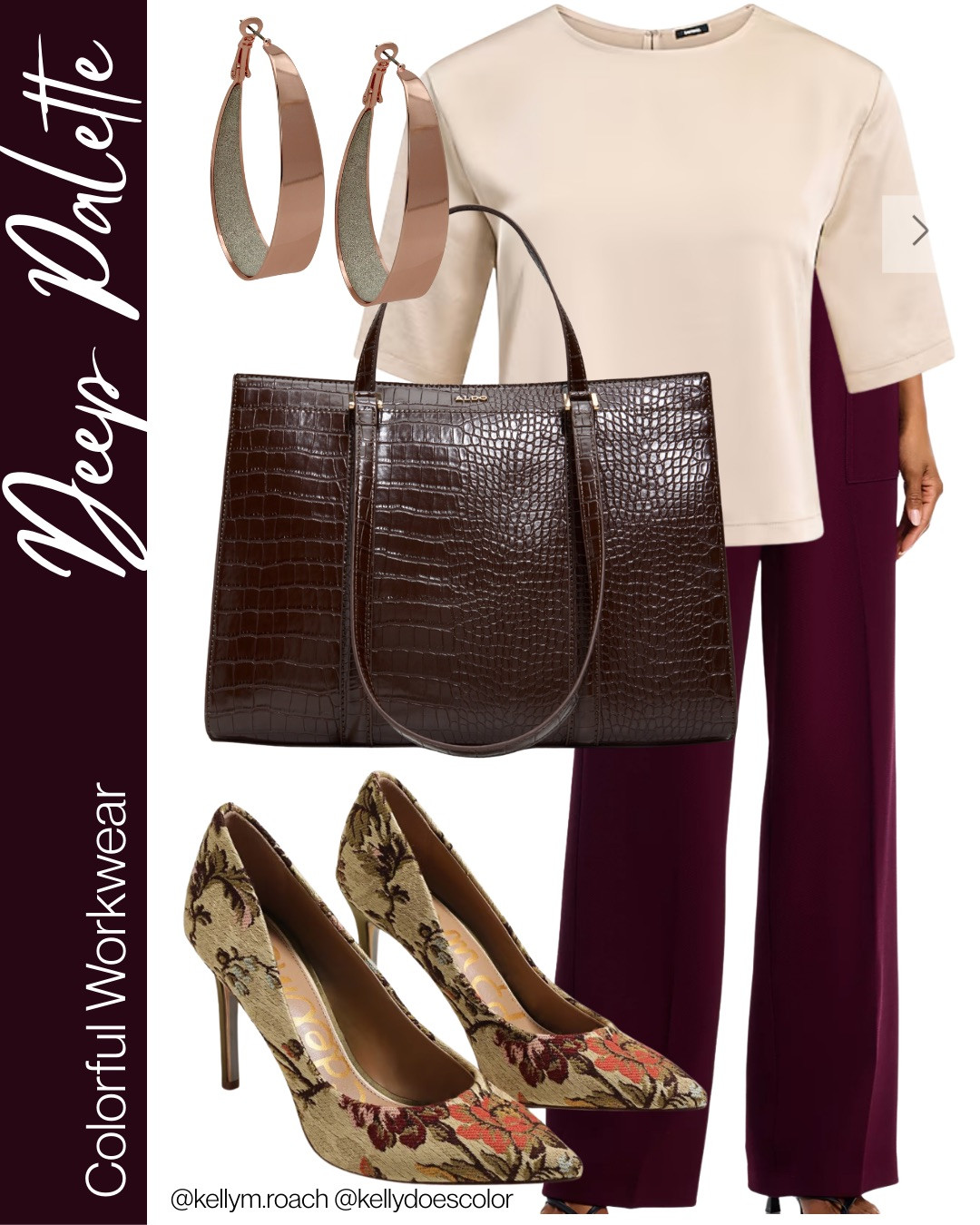 Colorful workwear for the Deep Palette! So elegant and chic, reach for burgundy, wine, pine, and navy to add some color to your office outfits!  

 #LTKOver40 #LTKStyleTip #LTKWorkwear