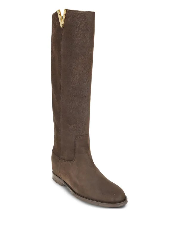 Via Roma 15 Suede Boots | Brown | FARFETCH | Farfetch Global
