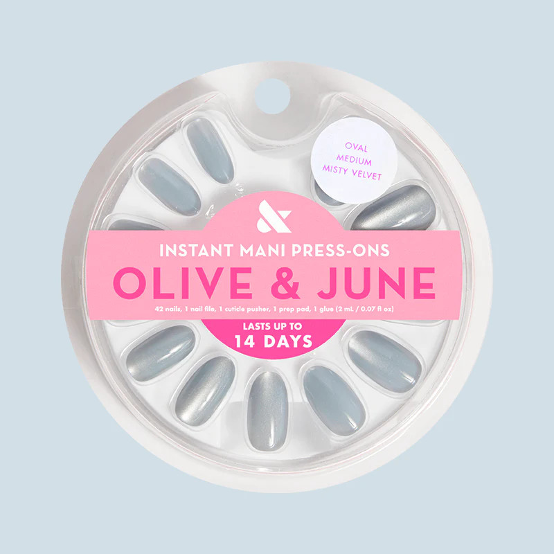 Misty Velvet - Press-On | Medium | Oval | Olive & June