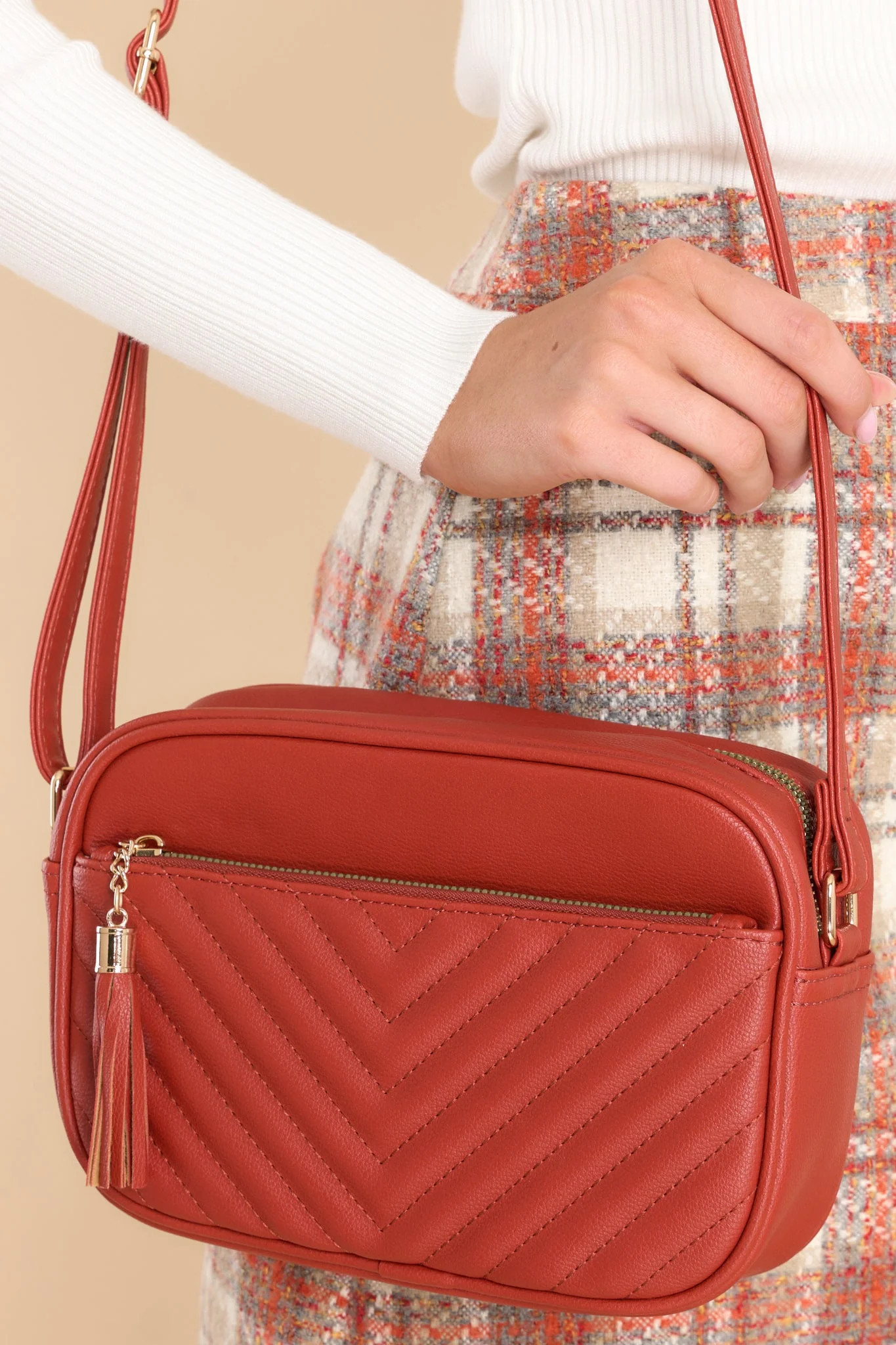 All The Way Terracotta Bag | Red Dress 