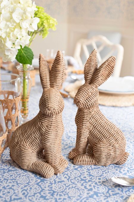 This wicker bunny set of 2 is so darling on an Easter table 🐰🐰💕

#LTKhome #LTKSeasonal #LTKfindsunder100