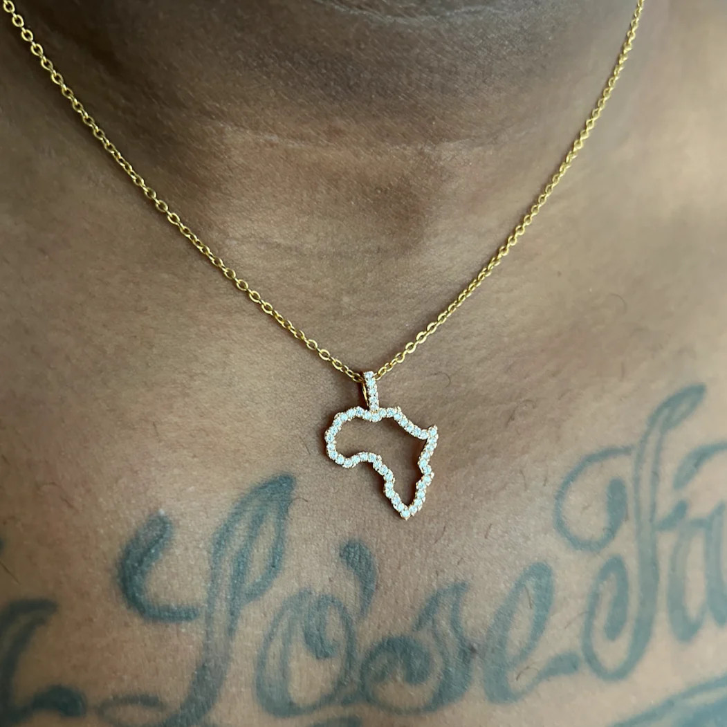 Naira | Zircon Crystal | Mini Africa Necklace | Maryland Adure